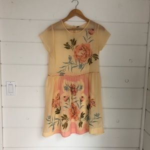 Free People Sheer Beaded Dress